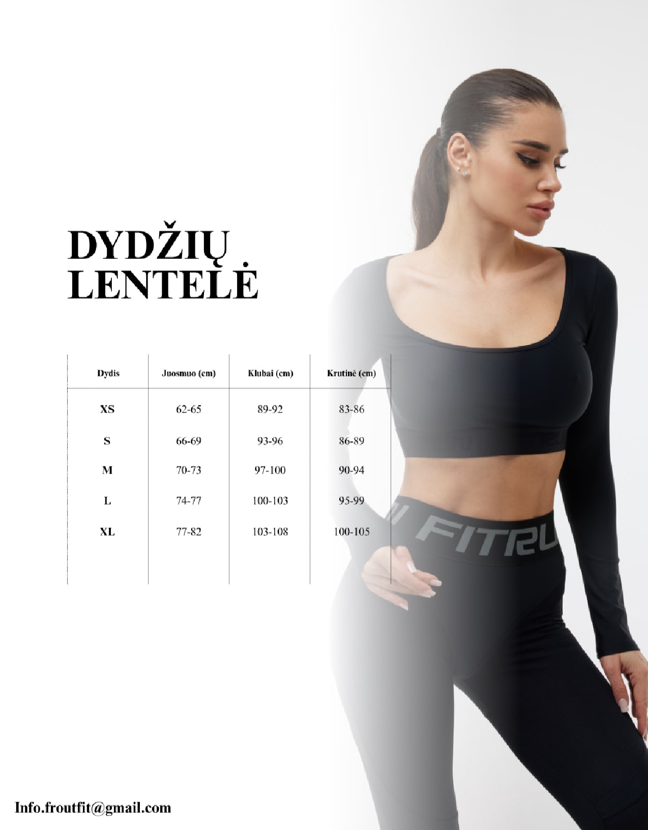 Sportinis crop topas „Black VE“