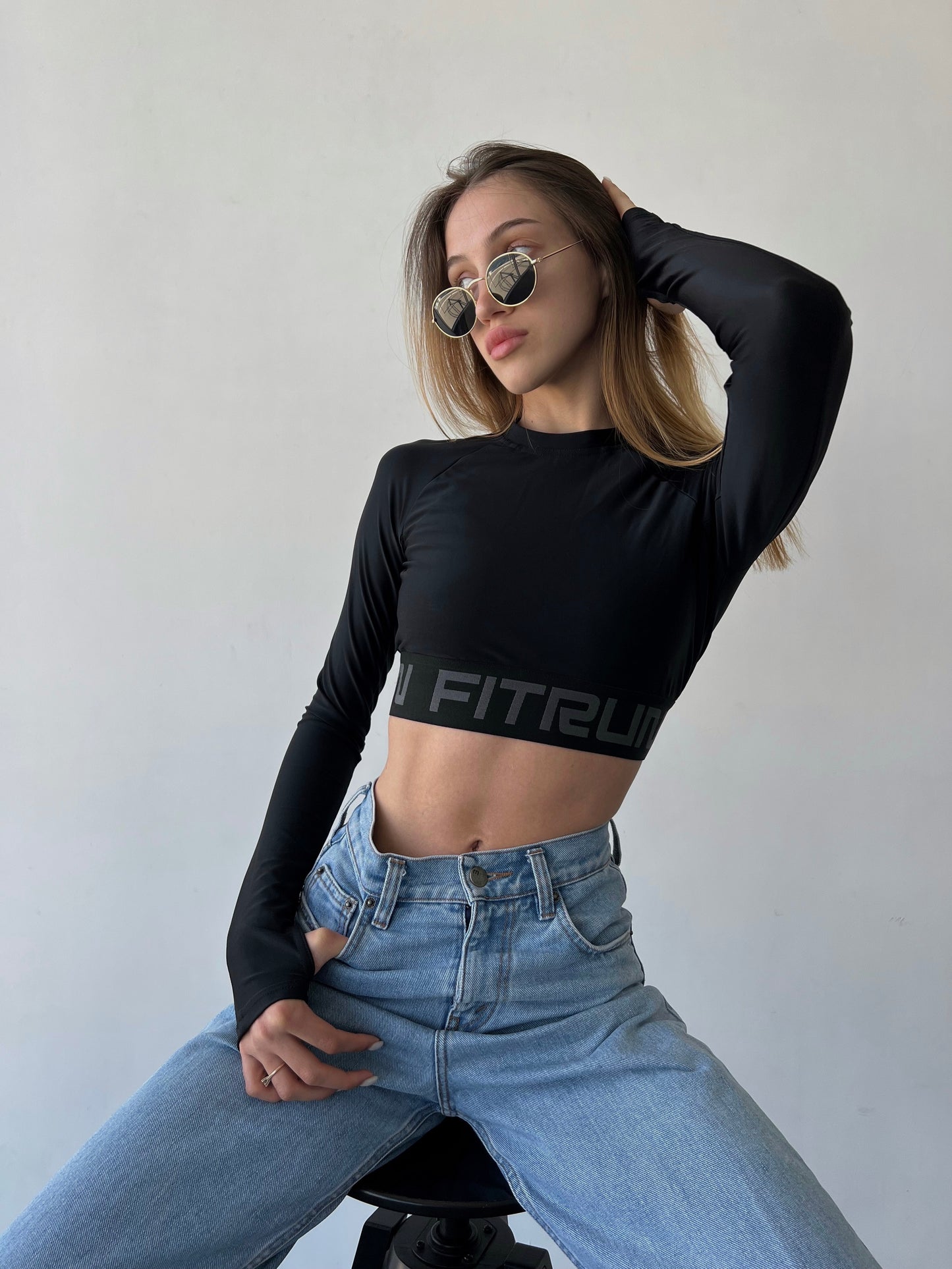 Sportinis topas „Total Black Open“