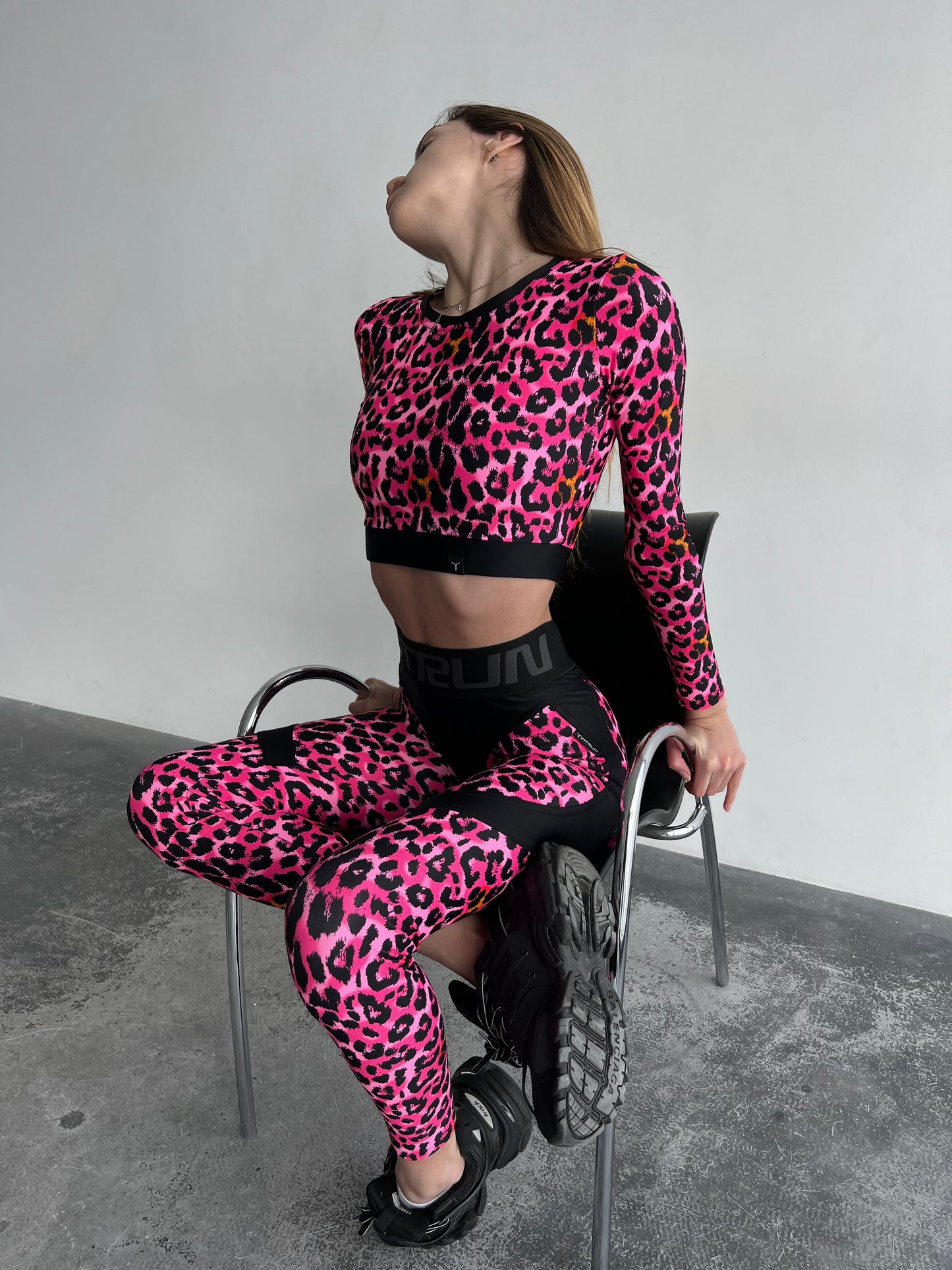 Sportinės tamprės „Leo Pink“ Push up