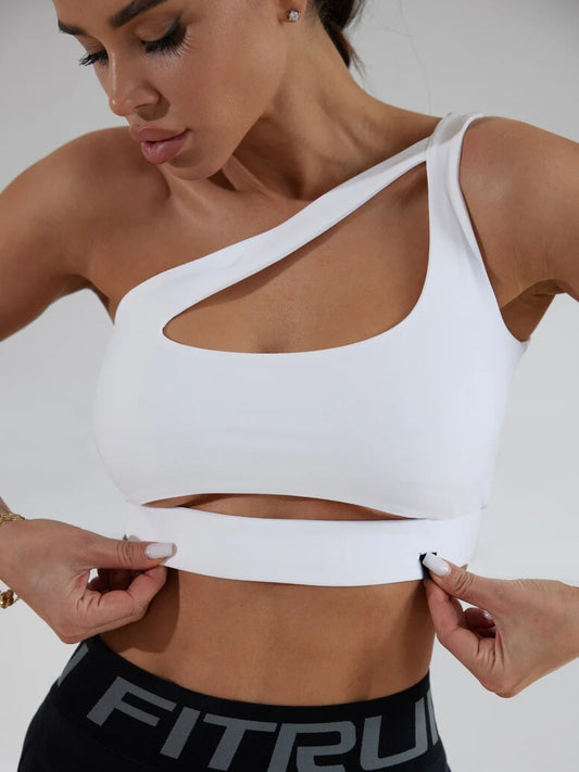 Sportinis topas „Racy Total White“