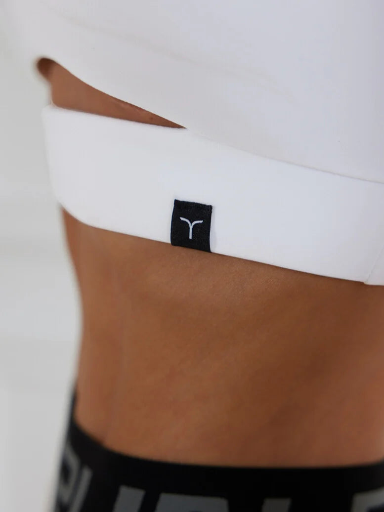 Sportinis topas „Racy Total White“