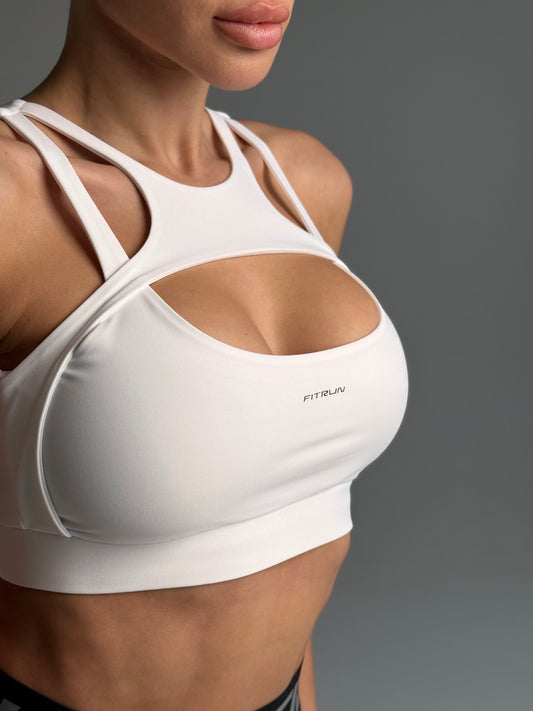 Sportinis topas „Sculpt White“