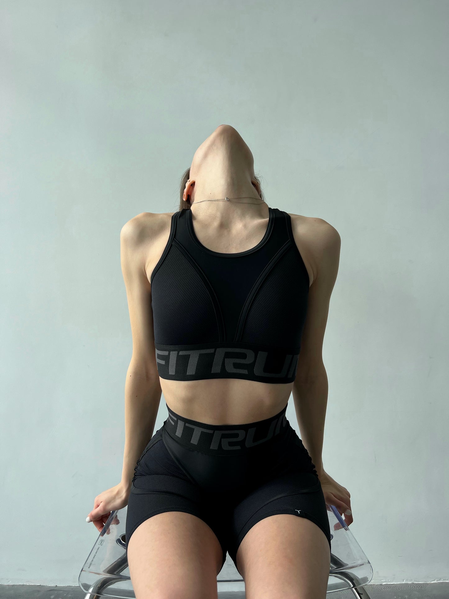 Sportiniai Biker šortai „Total Black Relief"