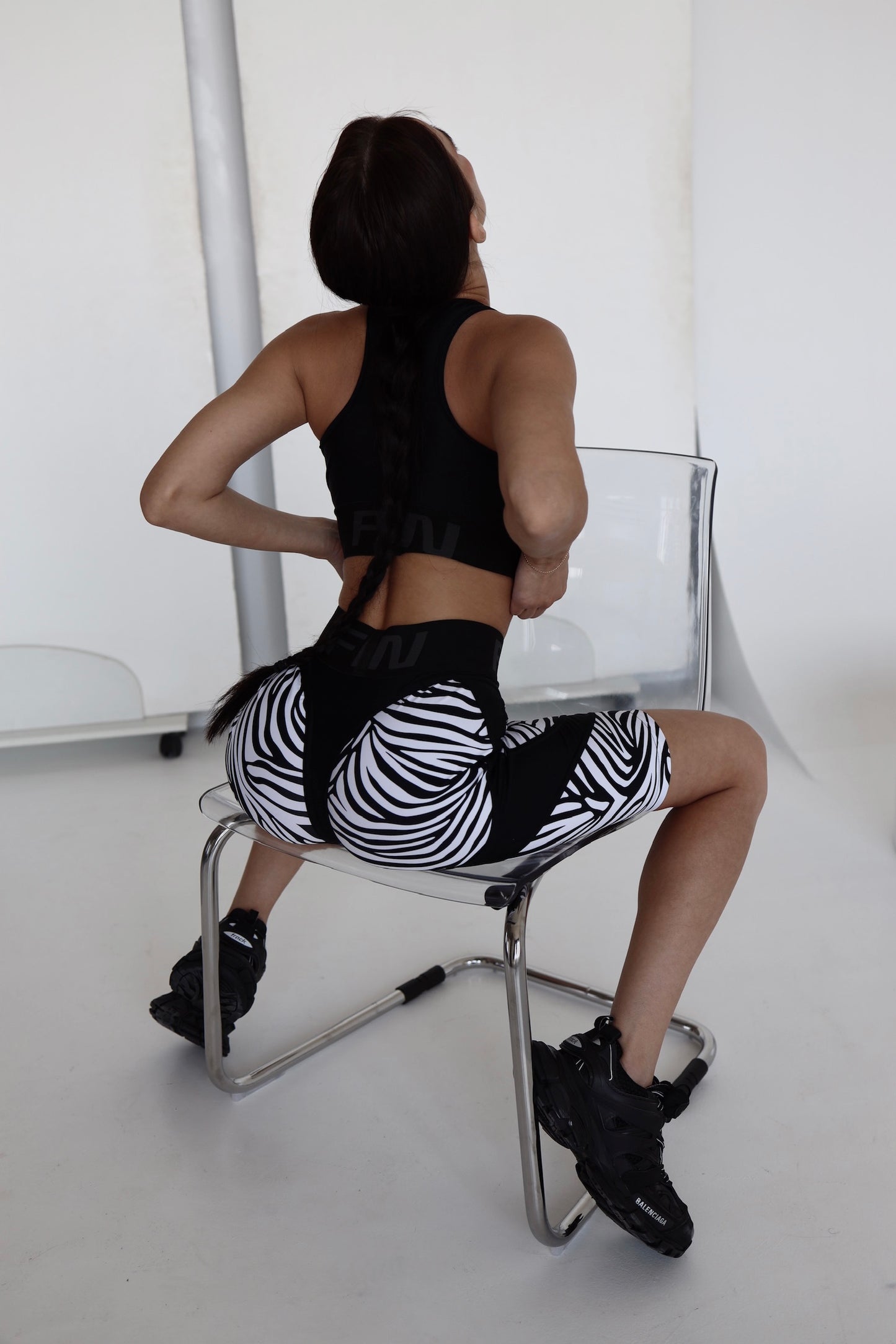 Sportiniai Biker šortai „Zebra“ Push up